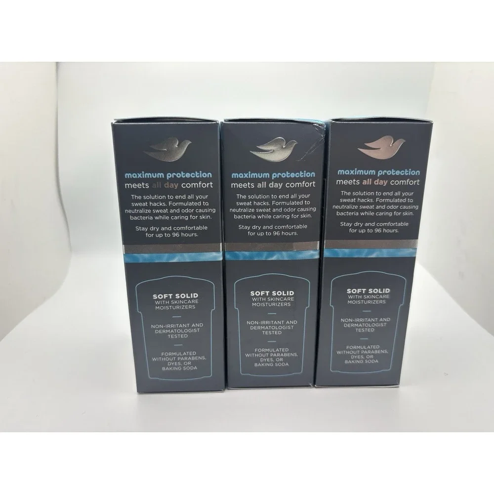 Dove Men's Clinical 96 Hour Antiperspirant Deodorant Stick 1.7oz Lot of 3 NEW!
